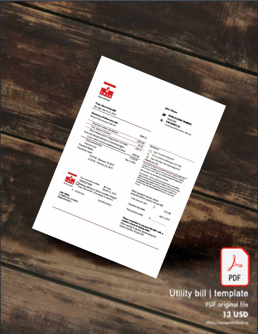 Utility bill | Albanian Power | Albania